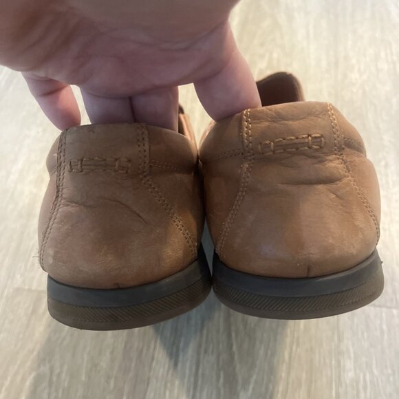 JOHNSTON & MURPHY Mens Leather Slip On Loafers Size 11 M Casual Business Comfort - Picture 3 of 6